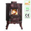 5KW Wood-Burning Stove Defra Approved Eco Design Stoves Cast Iron Fireplace Antique Bronze