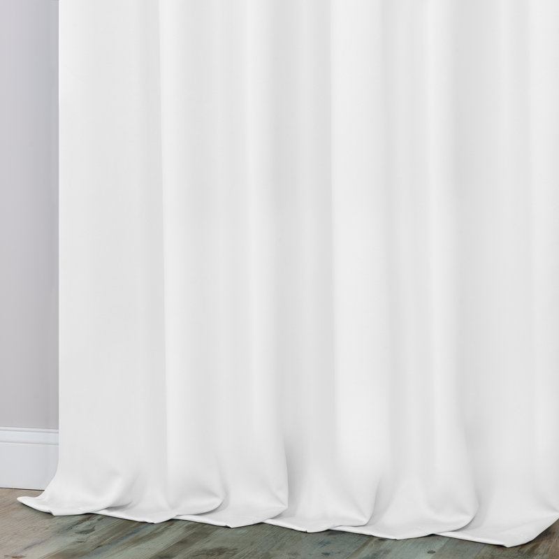 Paire de rideaux obscurcissant avec œillets Millendon, Blanc neige, L 70 po x L 108 po