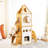 Rocket Shape Wooden Luxury Cat Tower