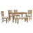 Dining Room Table And Chairs With Bench, Rustic Wood Dining Set
