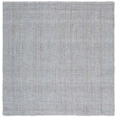 Ame Natural Fiber Hand Woven Jute Solid Color Rug