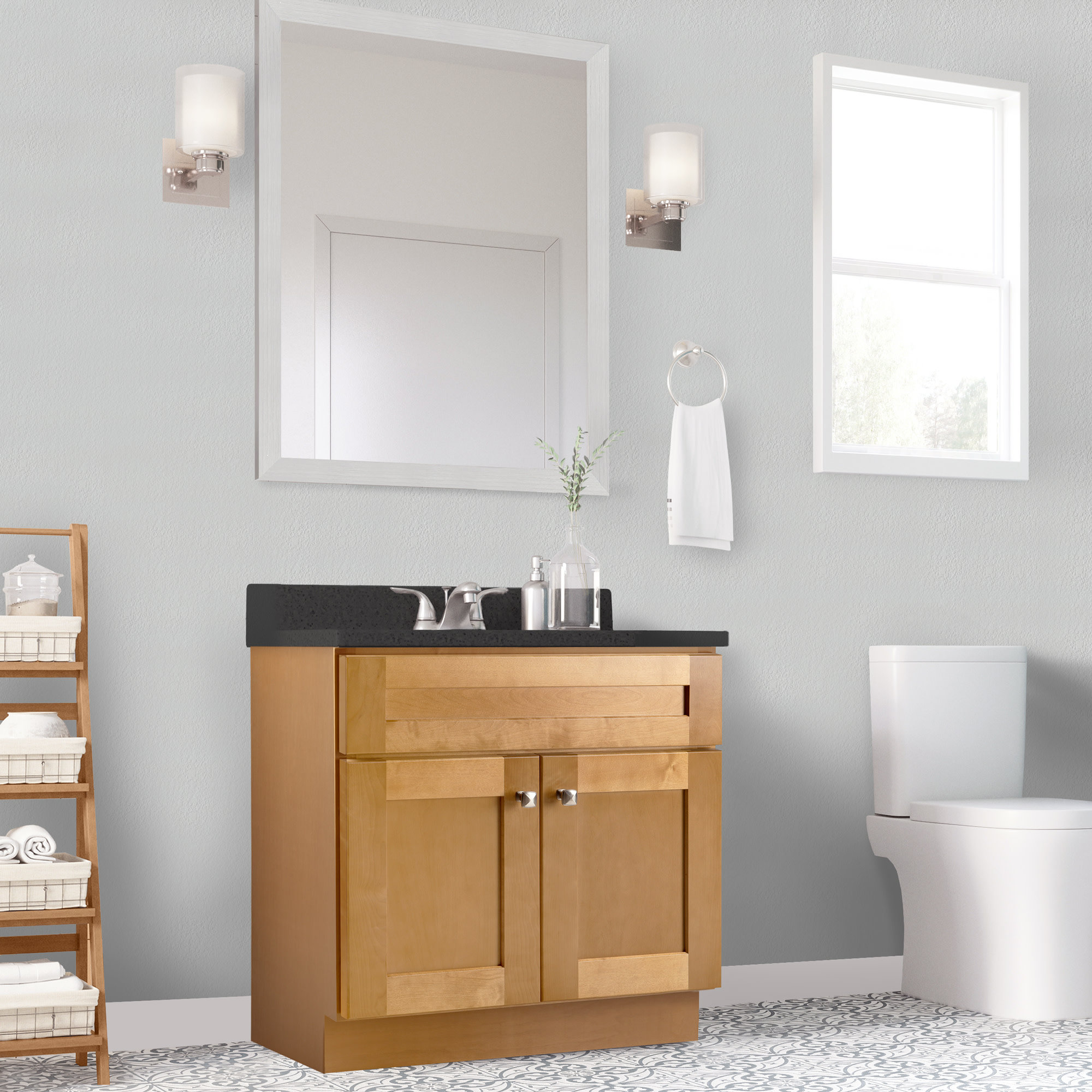 Design House Brookings 30 Inch Bathroom Vanity, Solid Wood, Ready to ...