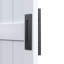 Porte de grange pliante en panneau de fibres à densité moyenne H 84 po avec quincaillerie assemblée, recouverte d'une surface en PVC-96899433