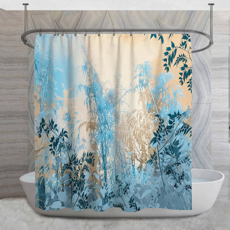 Rideau de douche Winter Landscape - Nature Bathroom Decor 16598, H 73 po x l 70 po