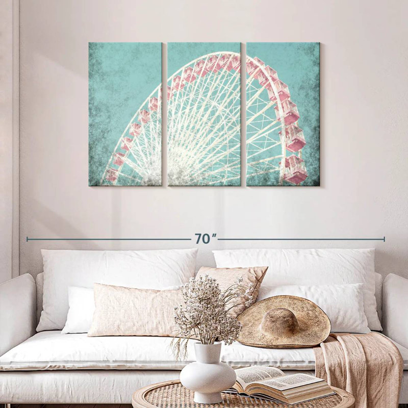 Grande roue corail Kerner, H 28 po x l 45 po