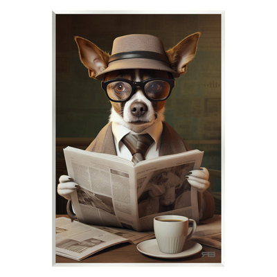 "Classy Dog" avec art mural par RB