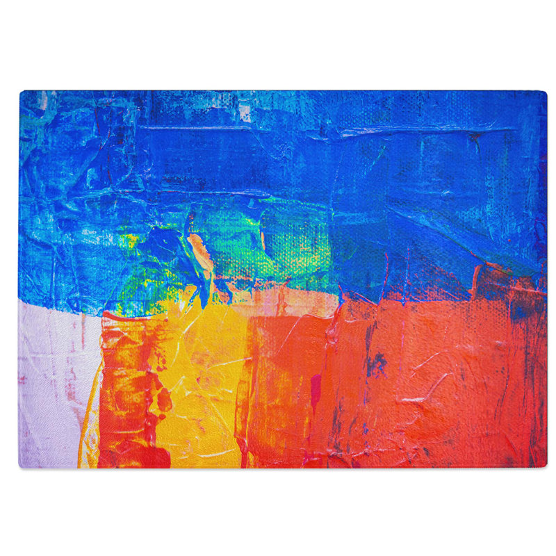 Tempered Glass Art Painting Vol.195 Chopping Board, 39 cm W x 28.5 cm L