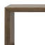 Console moderne avec motif rayé unique, table d'entrée étroite en placage de bois massif Paulownia, derrière la table de canapé-668849822