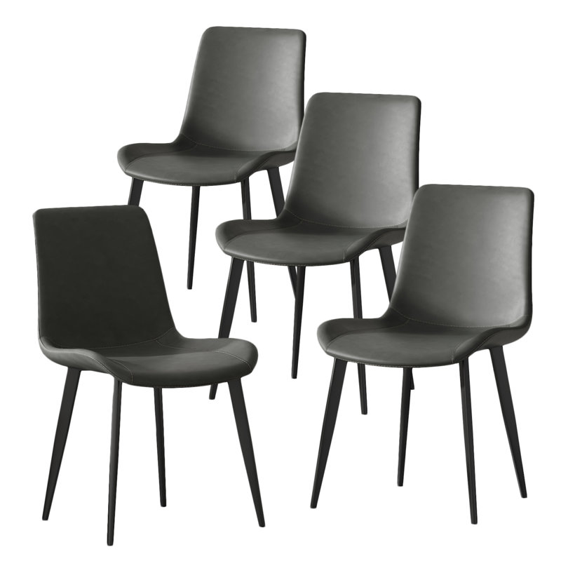 Chaises de salle à manger 4 pièces seulement, sans les tables, Gris