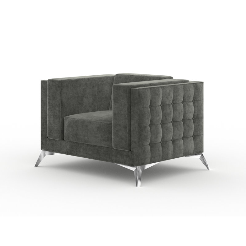 Magnus Upholstered Club Chair, Grey