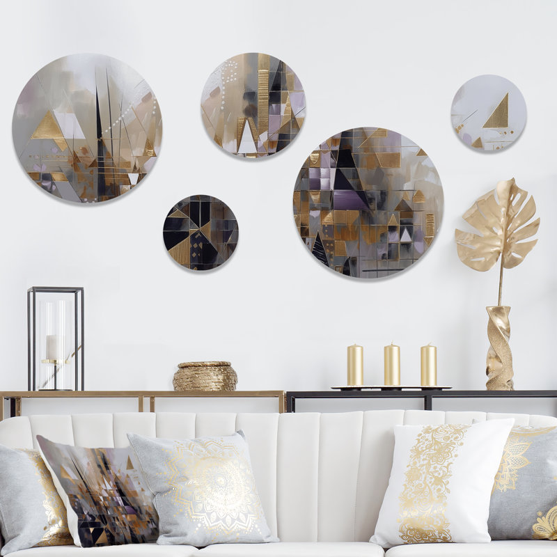 Abstract Wall Decor on Metal