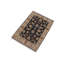 Tapis brun en laine noué à la main à motif floral 2 pi x 2 pi 11 po Baccio