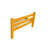 Yellow Solid Wood Queen Bed Frame