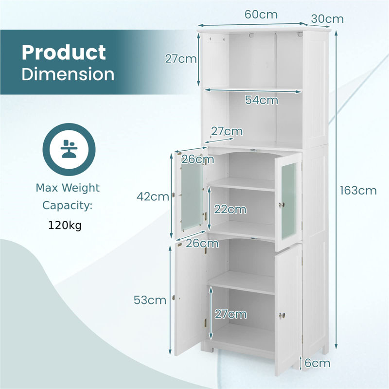 Olyphant Freestanding Bathroom Cabinet