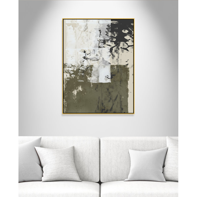 «Reflections In Sage II» par Isabelle Z, Or, H 49,5 po x l 37,5 po