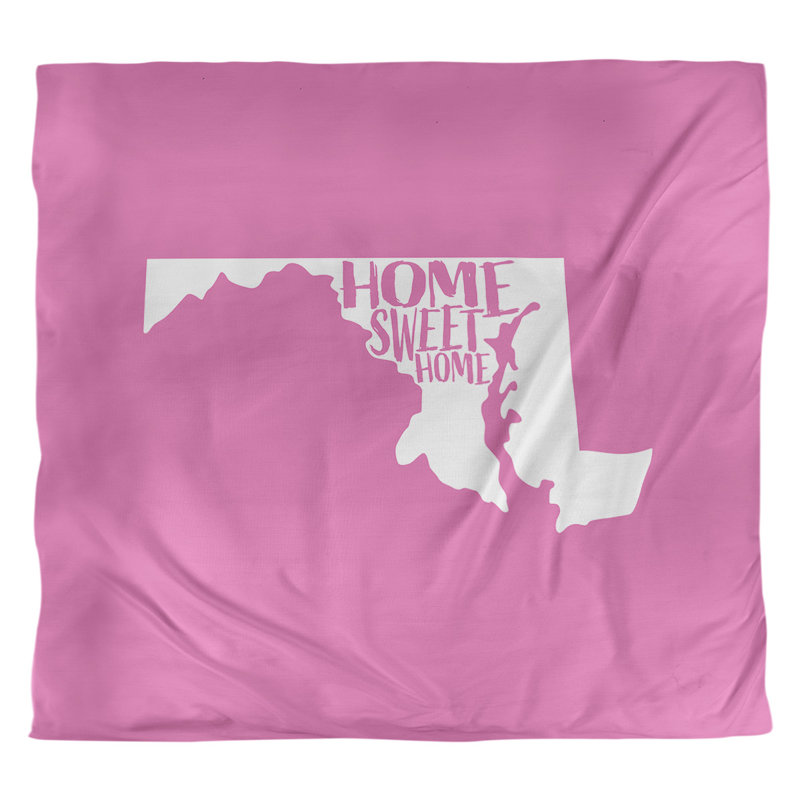 Housse de couette simple pour la maison Maryland, Housse de couette pour grand lit, Rose, Microfibre