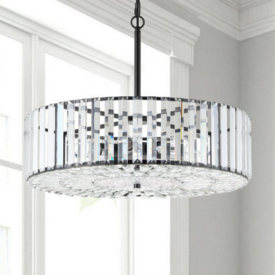 Plafonnier semi-encastré en cristal