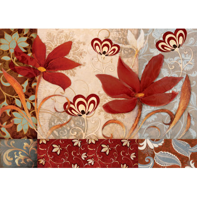 Funky Flowers - Wrapped Canvas Print