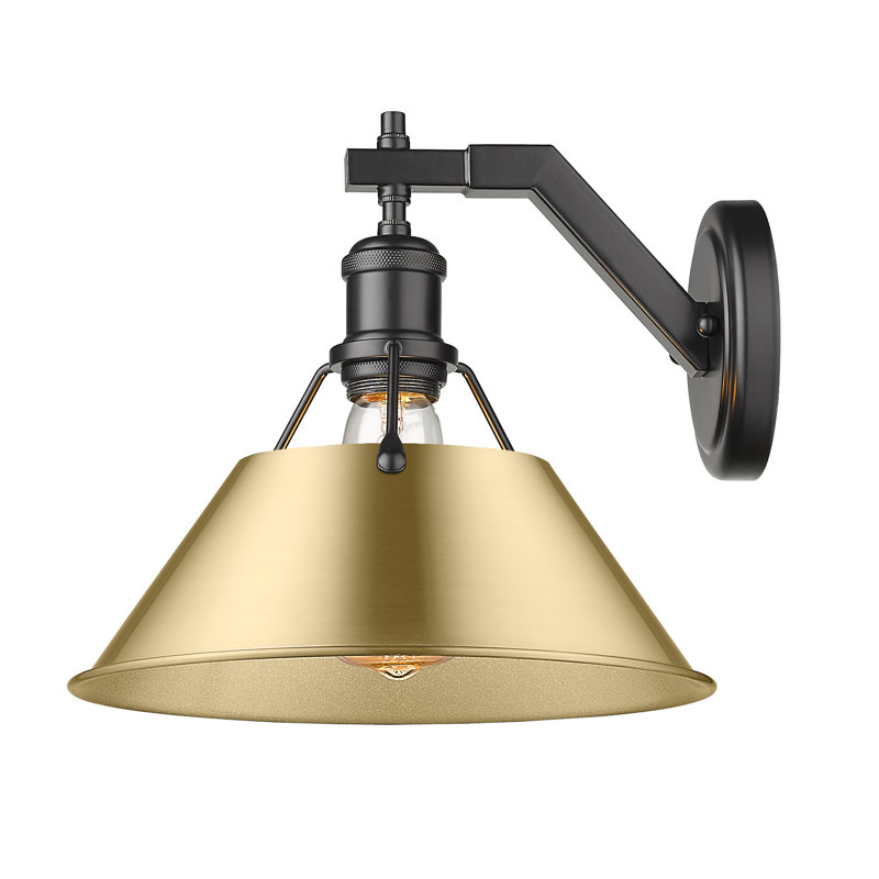 Weatherford Steel Spotlight, Matte Black, Brushed Champagne Bronze