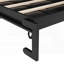 Lit escamotable double avec armoires de rangement - Aucun sommier nécessaire, robuste et amp; Durable