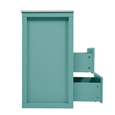Meuble-lavabo en bois 30 po avec lavabo en céramique