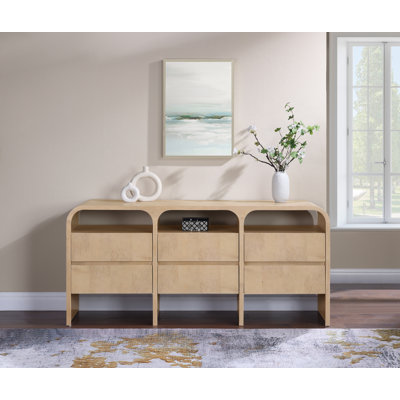 Giada Oak And Ash Burl Veneer Dresser
