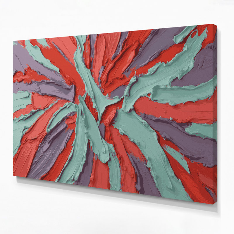 «Neo Expressionism 89», art mural sur toile bleue, 8" H x 10" W