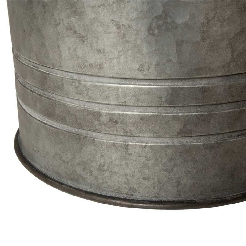Nicky Solid Wood Top Nesting Tables, Galvanized