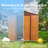 6 Ft. W X 6 Ft. D Metal Storage Shed Appealing Horizontal Siding  In Woodgrain With Trim To Complement