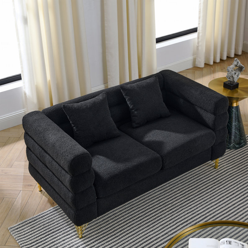 Canapé modulaire surdimensionné de 60 pouces à 2 places, canapé modulaire en tissu Comfort
