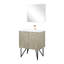 Meuble-lavabo rustique de 30 po x 20 po avec comptoir en marbre de culture, robinet en or rose, miroir de 28 po et teinture - comptoir de 30 po de largeur et P 20 po, résistant aux rayures pour un attrait à long terme