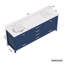 Meuble-lavabo double autoportant de 84 po avec comptoir en quartz-502943402