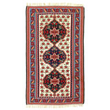Wickner Hand Woven Cotton and Wool Oriental Area Rug