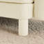 Tissu convertible en forme de L avec 3 pieds cylindriques en forme de coquillage, amovibles et auto-enveloppés, beige, style contemporain pour la détente dans la chambre à coucher, fabrication, rembourrage en mousse de siège confortable-376393809-376393818