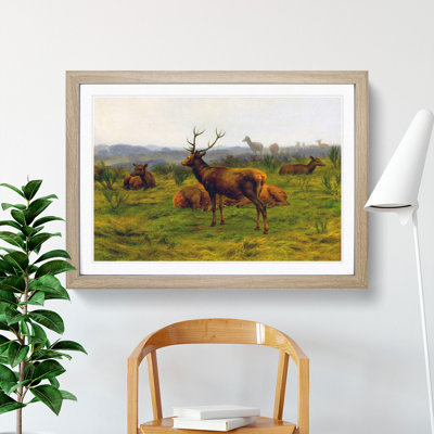 The Stag by Rosa Bonheur - Framed Print