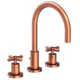 East Linear Widespread Bathroom Faucet with Drain Assembly