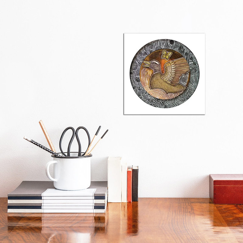 Duck Song 1 Piece Wrapped Canvas Painting, 30.48 cm H x 30.48 cm W