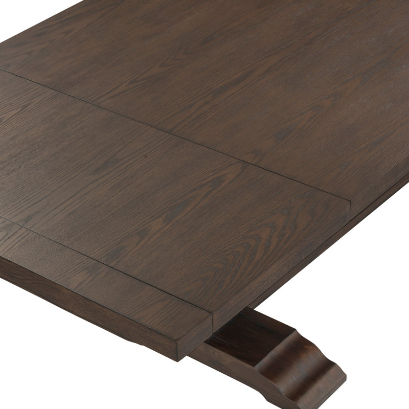 Emerson Dark Brown Wood Extendable Dining Table