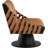 Quinton Vegan Leather Swivel Accent Chair-90995856-90995870