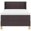  Lit sommier tapissier avec matelas blanc et brun foncé 35,4 po x 74,8 po-553354343