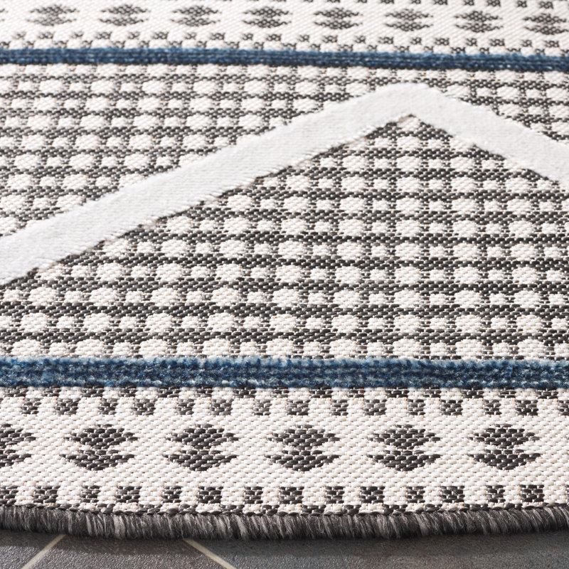 Tapis d'intérieur / extérieur Ken Ken Performance Southwestern, Rond 6 pi 5 po