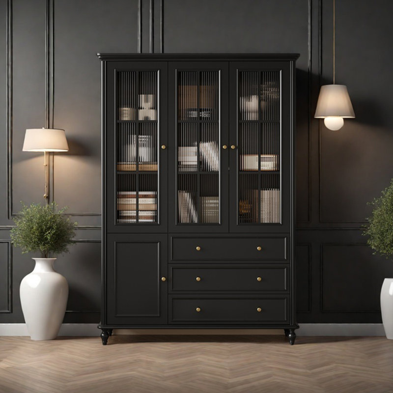 Bibliothèque légère de luxe noire