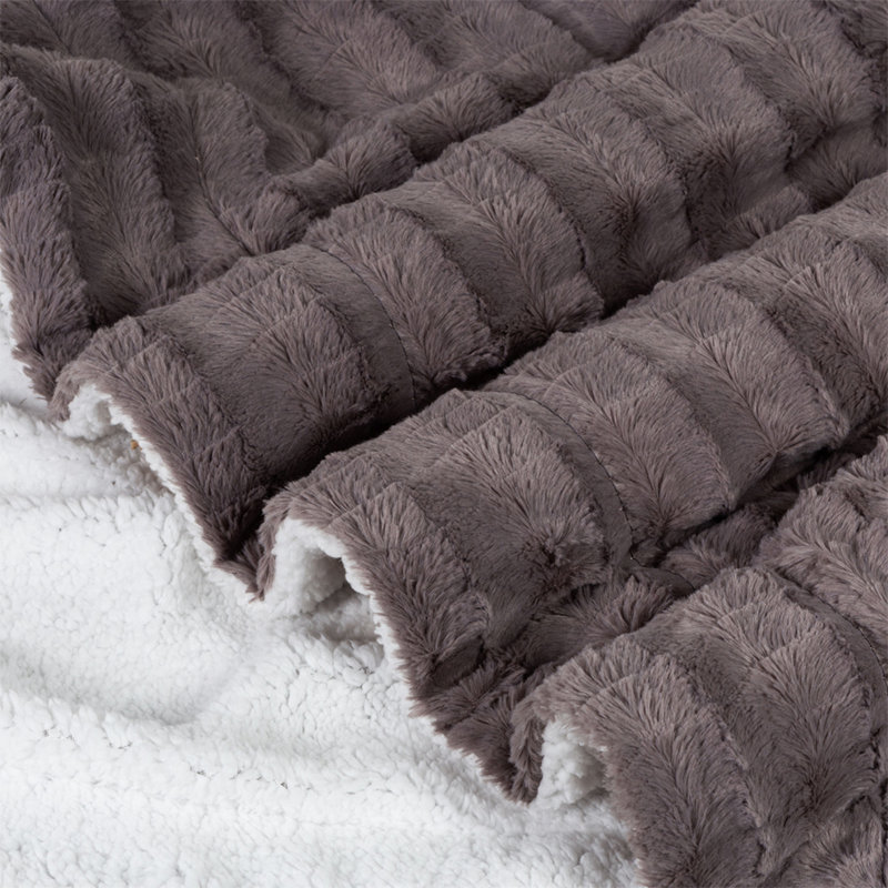Couverture , Gris / blanc