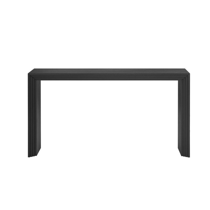 Wood Console Table, Black
