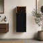 Armoire de salle de bain flottante, armoire de rangement murale pour petit espace-1776046733