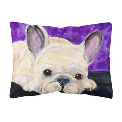 Coussin décoratif intérieur/extérieur français bouledogue