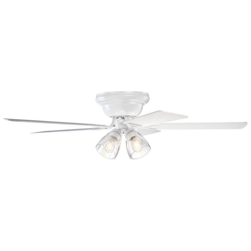 Ventilateur de plafond d'intérieur à DEL en bronze rustique blanc de 52 po Westinghouse, Blanc