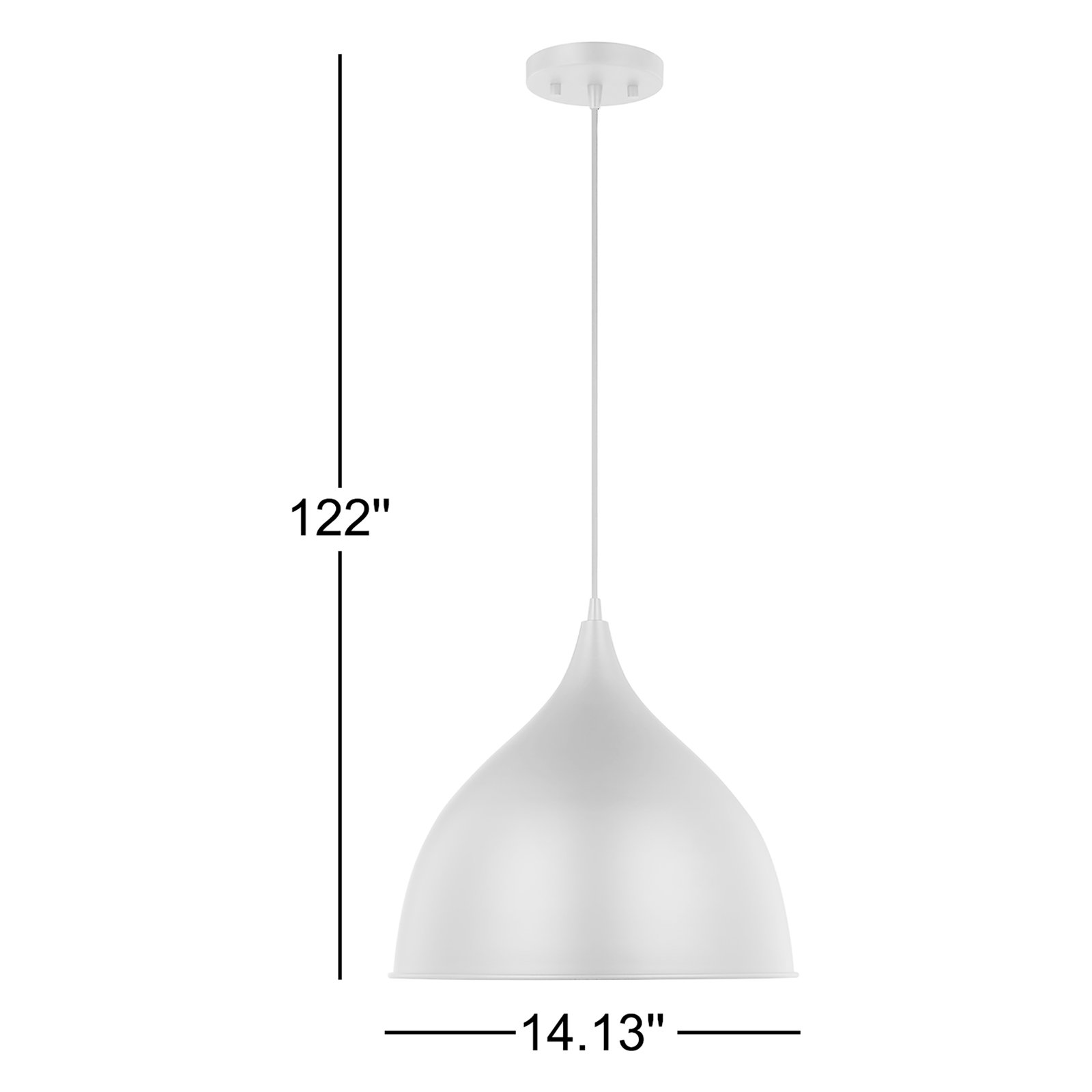 Newman Single Light Metal Dimmable Pendant, Blush