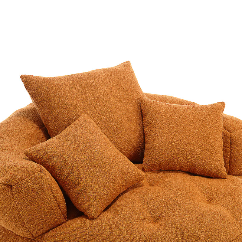Canapé simple Coolmore, Boucle orange