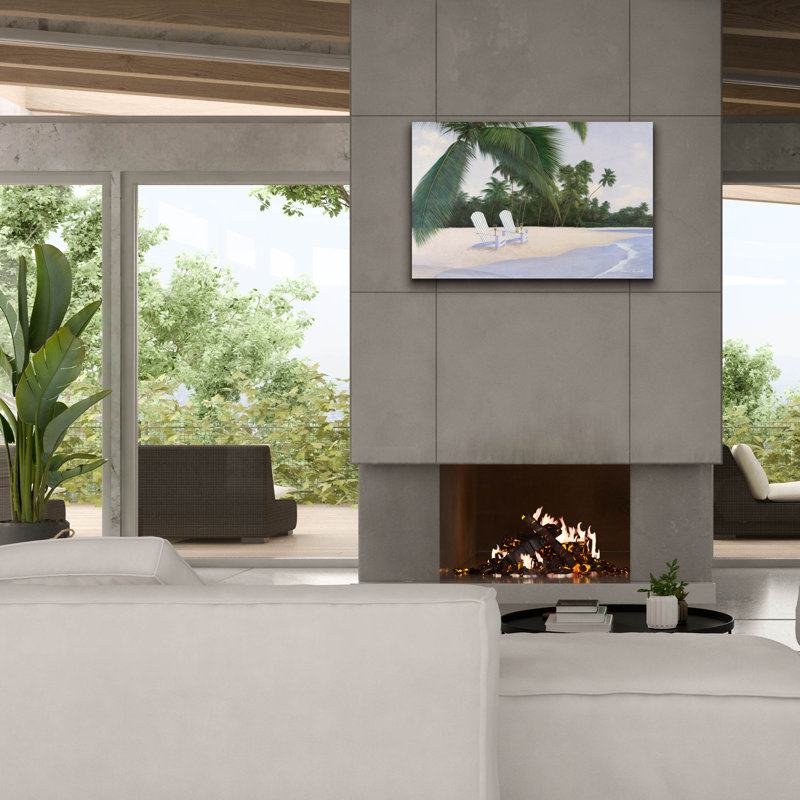 «Island Hideaway» par Diane Romanello, H 26 po x l 40 po x P 1,5 po